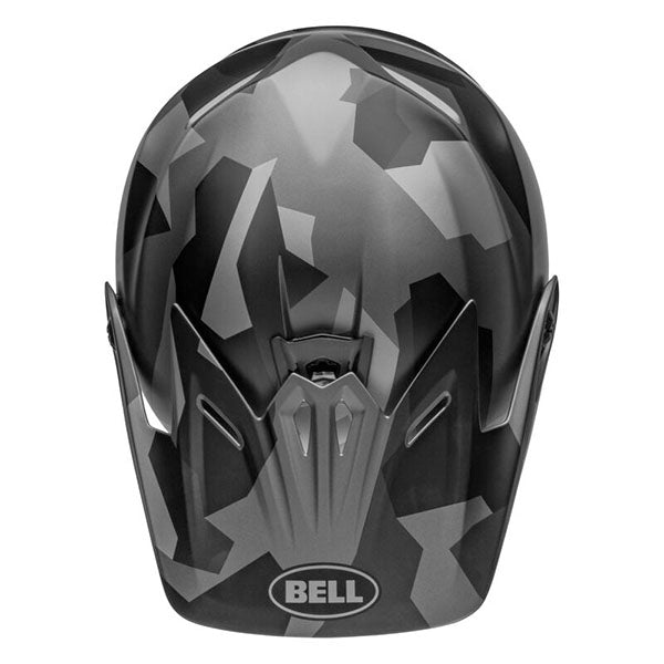 motorcycle helmet, angled view, showing aerodynamic shell design, ventilation ports, and secure retention system built for rider comfort and protection. SKU 07157137.