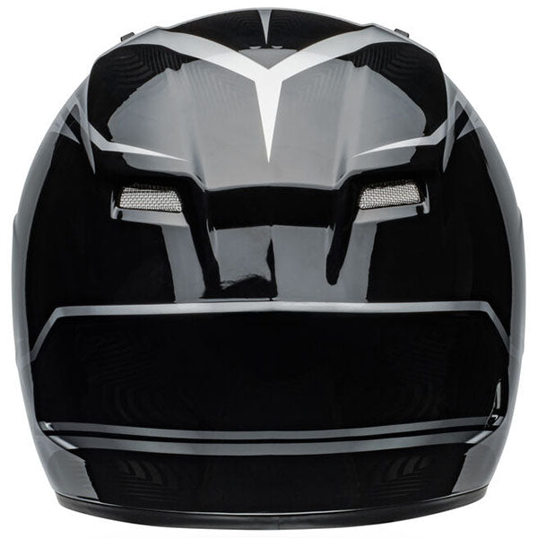 motorcycle helmet, rear view, showing aerodynamic shell design, ventilation ports, and secure retention system built for rider comfort and protection. SKU 07158708.