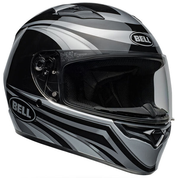 motorcycle helmet, front view, showing aerodynamic shell design, ventilation ports, and secure retention system built for rider comfort and protection. SKU 07162690.