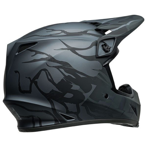 motorcycle helmet, rear view, showing aerodynamic shell design, ventilation ports, and secure retention system built for rider comfort and protection. SKU 07157406.