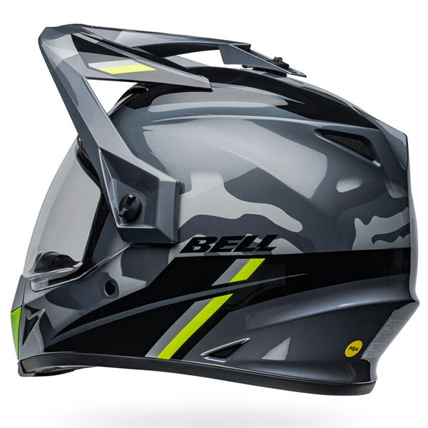 motorcycle helmet, rear view, showing aerodynamic shell design, ventilation ports, and secure retention system built for rider comfort and protection. SKU 07160365.