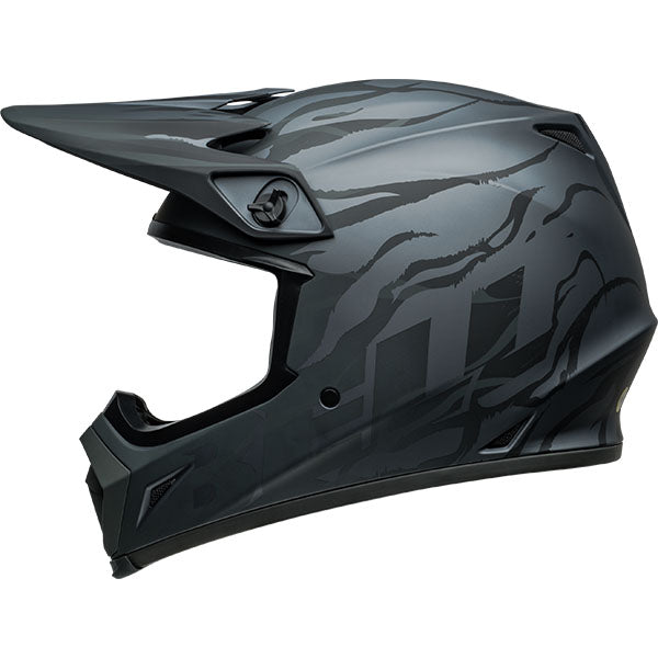 motorcycle helmet, angled view, showing aerodynamic shell design, ventilation ports, and secure retention system built for rider comfort and protection