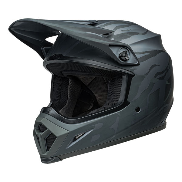 motorcycle helmet, front view, showing aerodynamic shell design, ventilation ports, and secure retention system built for rider comfort and protection