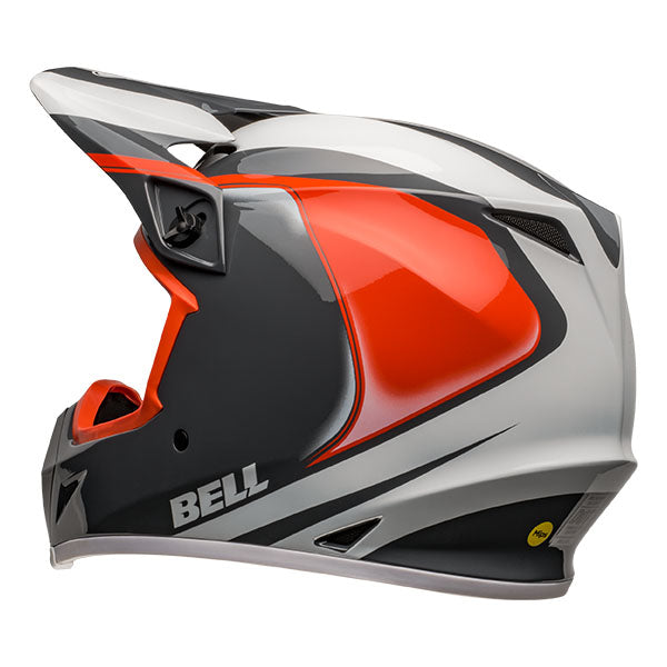 motorcycle helmet, rear view, showing aerodynamic shell design, ventilation ports, and secure retention system built for rider comfort and protection. SKU 07157383.