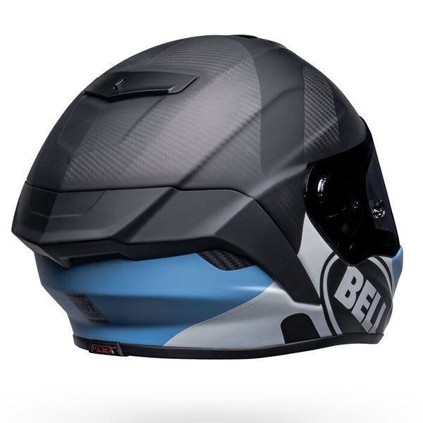 motorcycle helmet, showing aerodynamic shell design, ventilation ports, and secure retention system built for rider comfort and protection