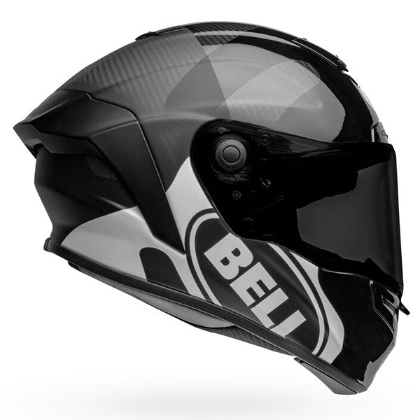 motorcycle helmet, showing aerodynamic shell design, ventilation ports, and secure retention system built for rider comfort and protection. SKU 07150150.