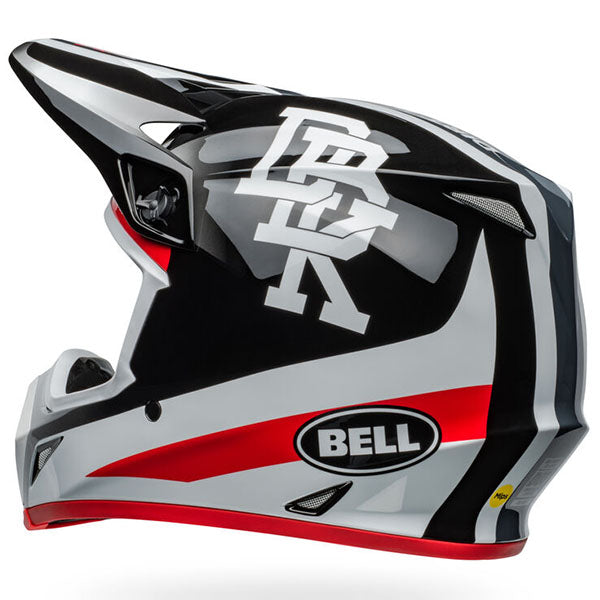 motorcycle helmet, rear view, showing aerodynamic shell design, ventilation ports, and secure retention system built for rider comfort and protection. SKU 07160345.