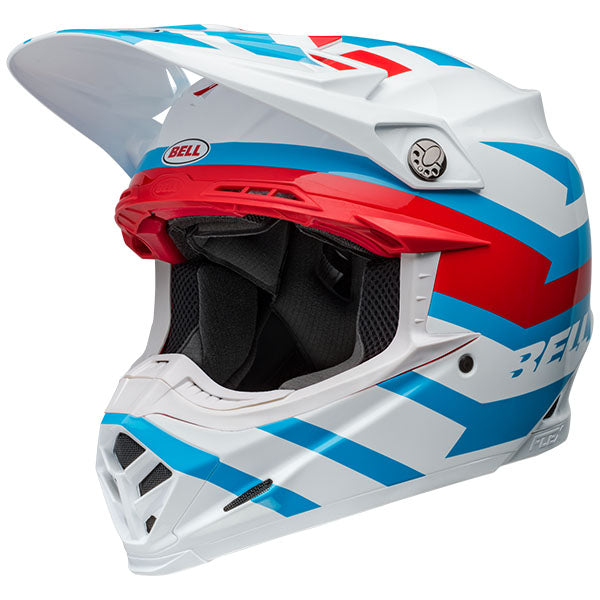 motorcycle helmet, front view, showing aerodynamic shell design, ventilation ports, and secure retention system built for rider comfort and protection. SKU 07157242.
