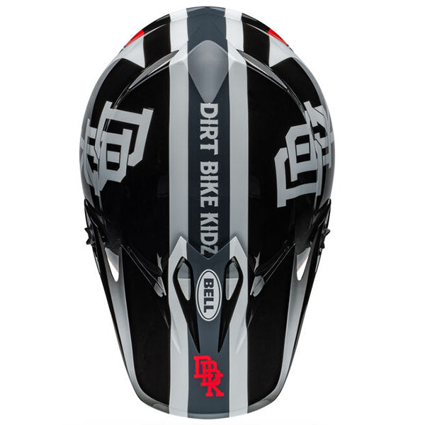 motorcycle helmet, top view, showing aerodynamic shell design, ventilation ports, and secure retention system built for rider comfort and protection