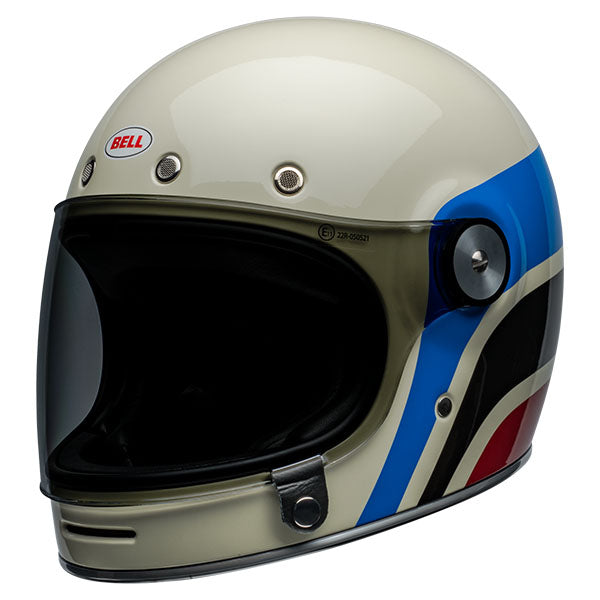 motorcycle helmet, front view, showing aerodynamic shell design, ventilation ports, and secure retention system built for rider comfort and protection. SKU 07156937.