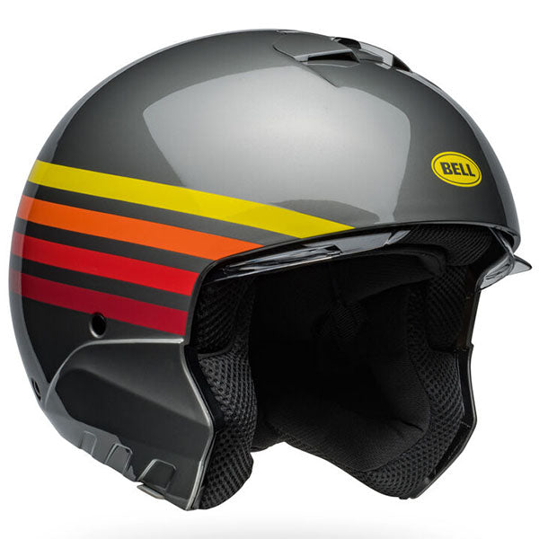 motorcycle helmet, front view, showing aerodynamic shell design, ventilation ports, and secure retention system built for rider comfort and protection. SKU 07159406.