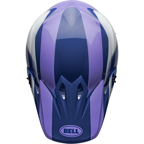 motorcycle helmet, angled view, showing aerodynamic shell design, ventilation ports, and secure retention system built for rider comfort and protection