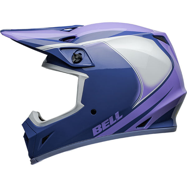motorcycle helmet, angled view, showing aerodynamic shell design, ventilation ports, and secure retention system built for rider comfort and protection
