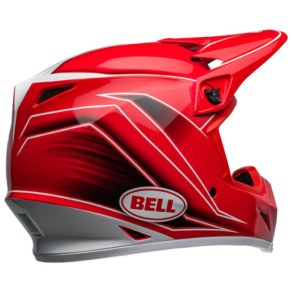 motorcycle helmet, rear view, showing aerodynamic shell design, ventilation ports, and secure retention system built for rider comfort and protection. SKU 07157473.