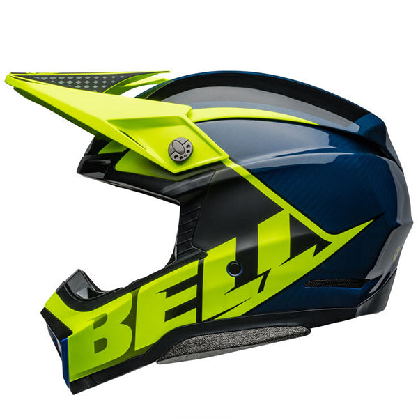 motorcycle helmet, angled view, showing aerodynamic shell design, ventilation ports, and secure retention system built for rider comfort and protection