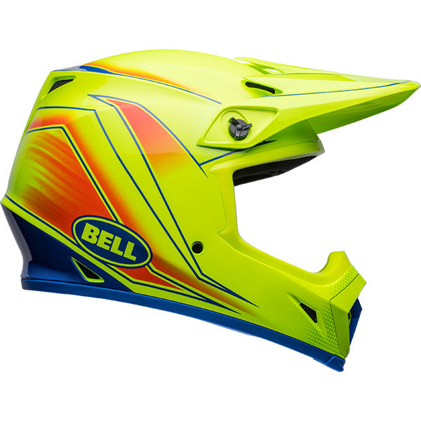 motorcycle helmet, showing aerodynamic shell design, ventilation ports, and secure retention system built for rider comfort and protection