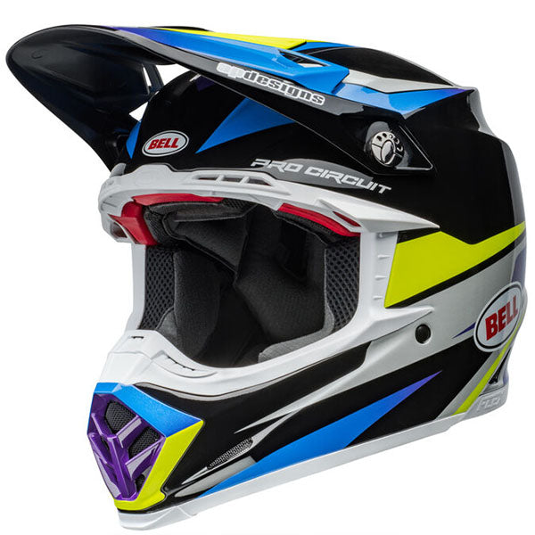 motorcycle helmet, front view, showing aerodynamic shell design, ventilation ports, and secure retention system built for rider comfort and protection. SKU 07157154.