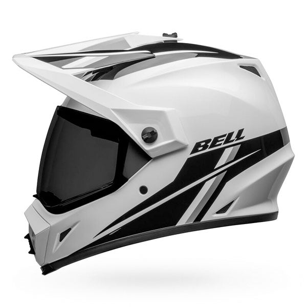 motorcycle helmet, showing aerodynamic shell design, ventilation ports, and secure retention system built for rider comfort and protection