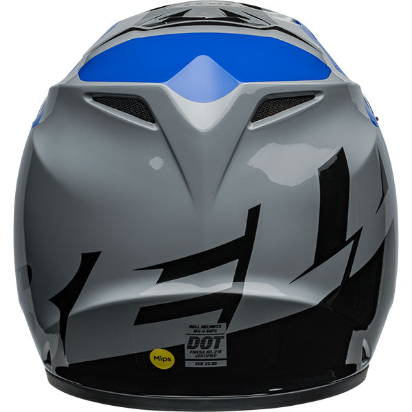 motorcycle helmet, rear view, showing aerodynamic shell design, ventilation ports, and secure retention system built for rider comfort and protection. SKU 07157463.