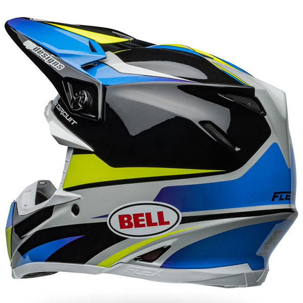 motorcycle helmet, rear view, showing aerodynamic shell design, ventilation ports, and secure retention system built for rider comfort and protection. SKU 07157153.