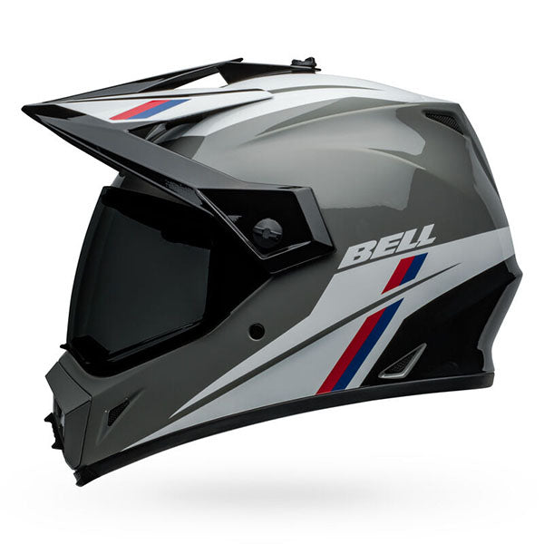 motorcycle helmet, showing aerodynamic shell design, ventilation ports, and secure retention system built for rider comfort and protection