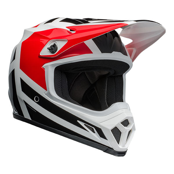 motorcycle helmet, front view, showing aerodynamic shell design, ventilation ports, and secure retention system built for rider comfort and protection