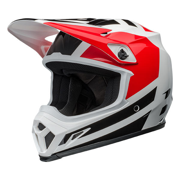 motorcycle helmet, front view, showing aerodynamic shell design, ventilation ports, and secure retention system built for rider comfort and protection