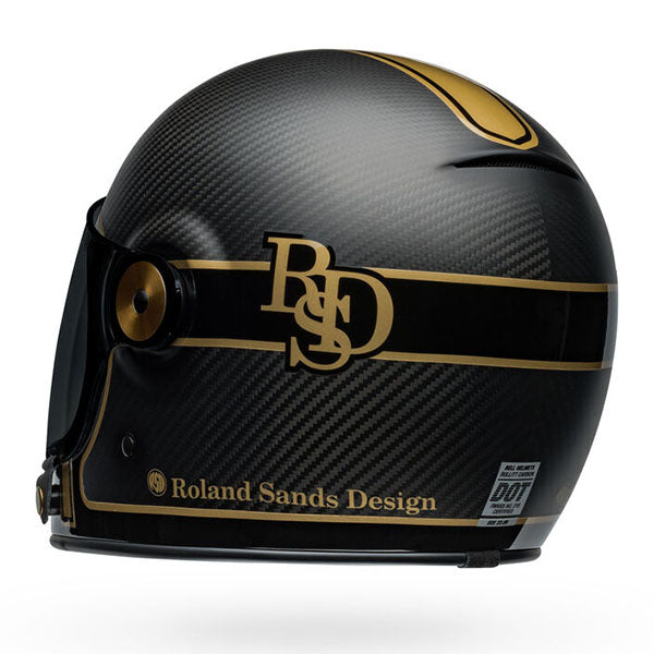 motorcycle helmet, rear view, showing aerodynamic shell design, ventilation ports, and secure retention system built for rider comfort and protection