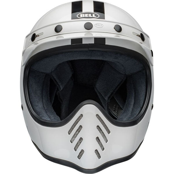 motorcycle helmet, showing aerodynamic shell design, ventilation ports, and secure retention system built for rider comfort and protection. SKU 07158735.