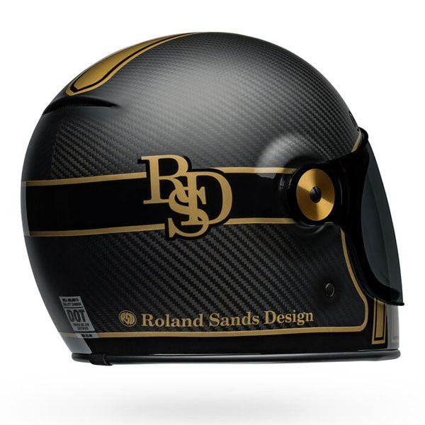 motorcycle helmet, rear view, showing aerodynamic shell design, ventilation ports, and secure retention system built for rider comfort and protection