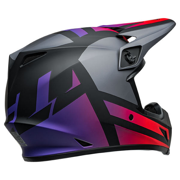 motorcycle helmet, rear view, showing aerodynamic shell design, ventilation ports, and secure retention system built for rider comfort and protection. SKU 07157413.