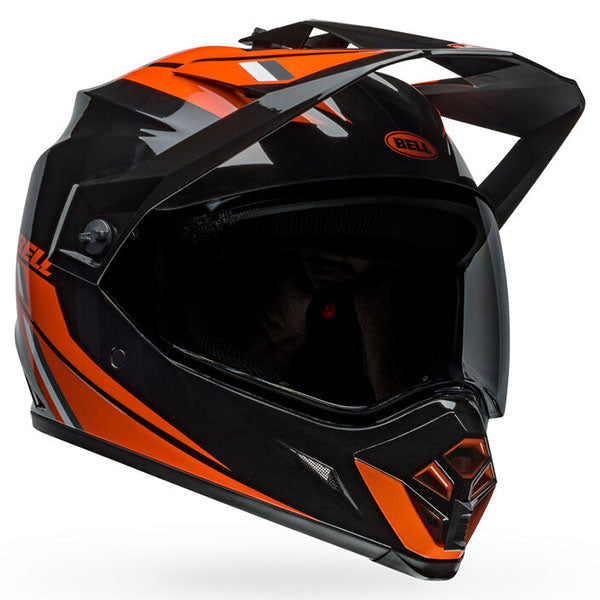 motorcycle helmet, front view, showing aerodynamic shell design, ventilation ports, and secure retention system built for rider comfort and protection. SKU 07157284.