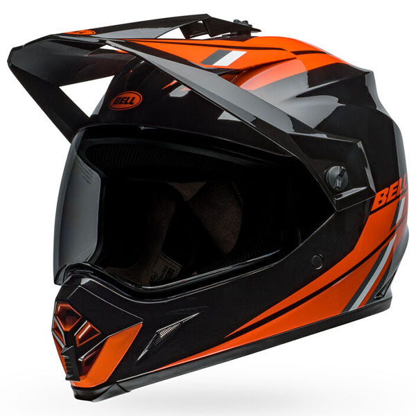 motorcycle helmet, front view, showing aerodynamic shell design, ventilation ports, and secure retention system built for rider comfort and protection. SKU 07157329.
