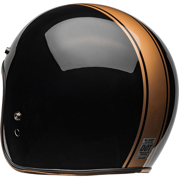 motorcycle helmet, rear view, showing aerodynamic shell design, ventilation ports, and secure retention system built for rider comfort and protection. SKU 07159458.