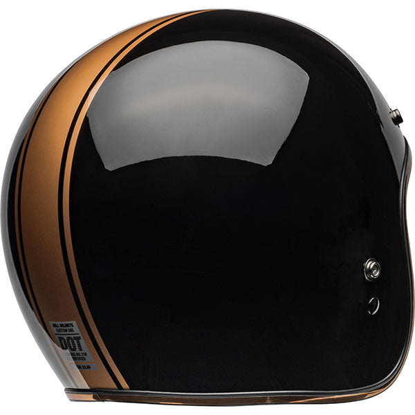 motorcycle helmet, rear view, showing aerodynamic shell design, ventilation ports, and secure retention system built for rider comfort and protection. SKU 07159456.