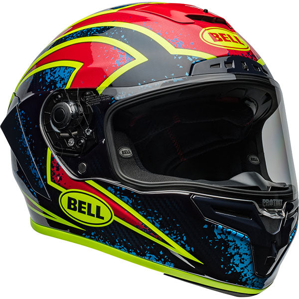 motorcycle helmet, front view, showing aerodynamic shell design, ventilation ports, and secure retention system built for rider comfort and protection. SKU 07159971.