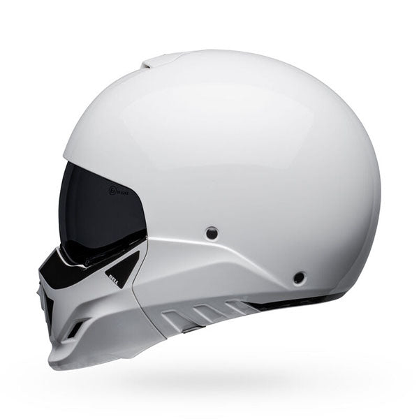 motorcycle helmet, angled view, showing aerodynamic shell design, ventilation ports, and secure retention system built for rider comfort and protection