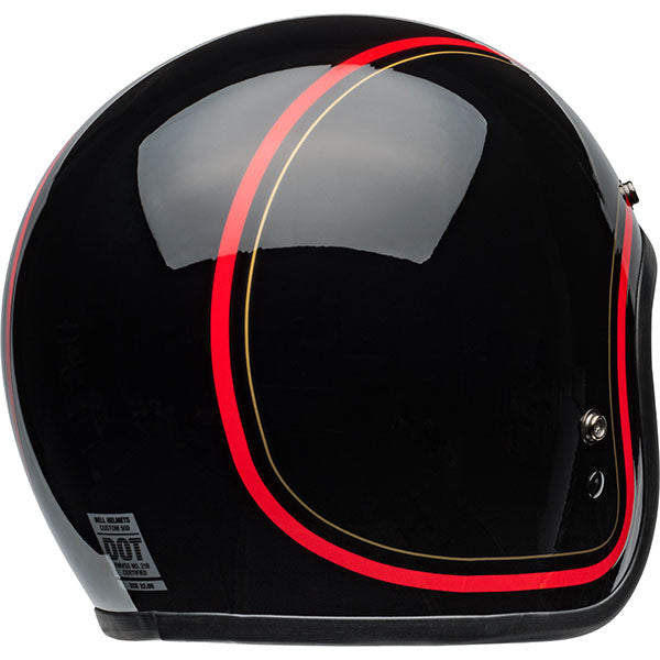 motorcycle helmet, rear view, showing aerodynamic shell design, ventilation ports, and secure retention system built for rider comfort and protection. SKU 07159465.