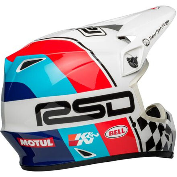 motorcycle helmet, showing aerodynamic shell design, ventilation ports, and secure retention system built for rider comfort and protection. SKU 07144790.