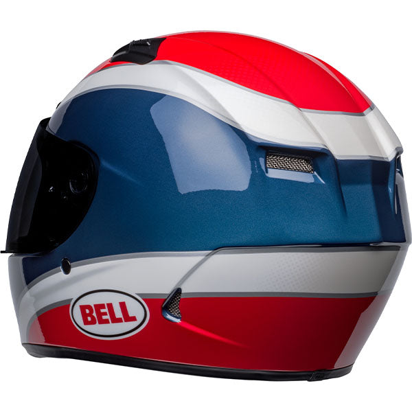 motorcycle helmet, rear view, showing aerodynamic shell design, ventilation ports, and secure retention system built for rider comfort and protection. SKU 07148380.