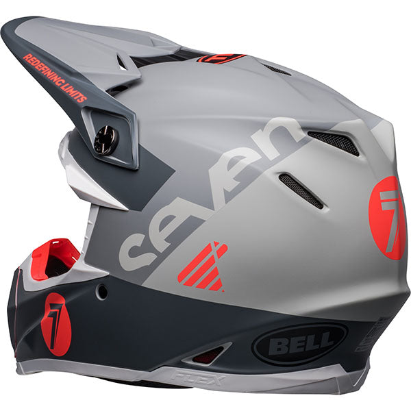 motorcycle helmet, rear view, showing aerodynamic shell design, ventilation ports, and secure retention system built for rider comfort and protection. SKU 07148759.