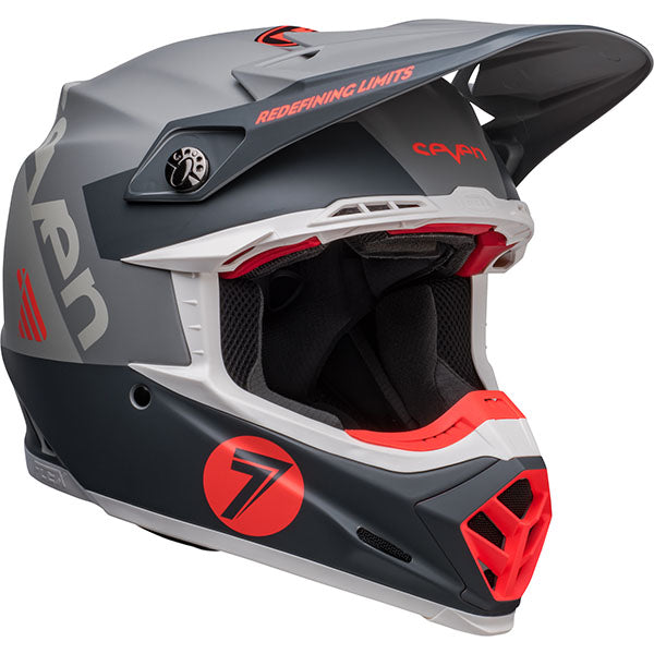 Bell Helmets Bell - Moto 9S Seven Vanguard LE Helmet off-road motocross helmet, front view, showing aerodynamic shell design, ventilation ports, and secure retention system built for rider comfort and protection. SKU 07148765.
