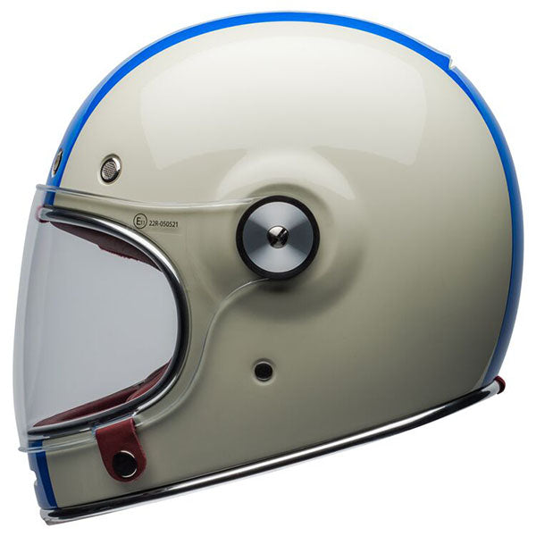 motorcycle helmet, showing aerodynamic shell design, ventilation ports, and secure retention system built for rider comfort and protection