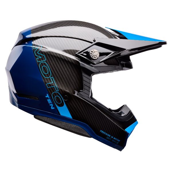 Image of Bell - Moto-10 Spherical Strike Helmet | SKU 71712 | Colors: Yellow/Gray, Blue | Sizes: XS to 2X | Available at BTO Sports