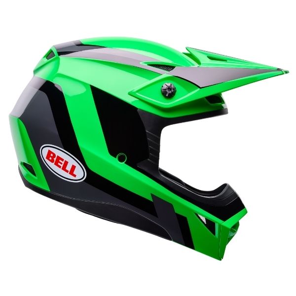 motorcycle helmet, showing aerodynamic shell design, ventilation ports, and secure retention system built for rider comfort and protection. SKU 07173857.