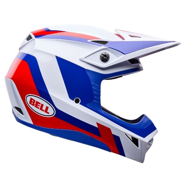 motorcycle helmet, showing aerodynamic shell design, ventilation ports, and secure retention system built for rider comfort and protection. SKU 07173851.