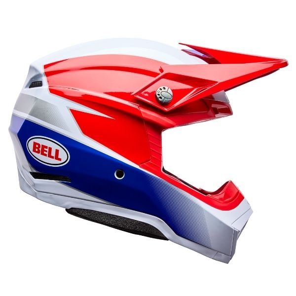 Image of Bell - Moto-10 Falcon MIPS Helmet | SKU 71740 | Colors: Red/White, White/Black, Orange/Blue | Sizes: XS to 2X | Available at BTO Sports