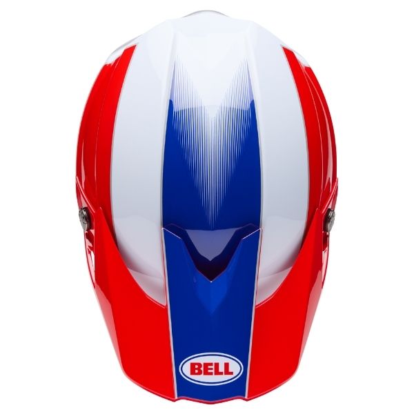 Image of Bell - Moto-10 Falcon MIPS Helmet | SKU 71740 | Colors: Red/White, White/Black, Orange/Blue | Sizes: XS to 2X | Available at BTO Sports
