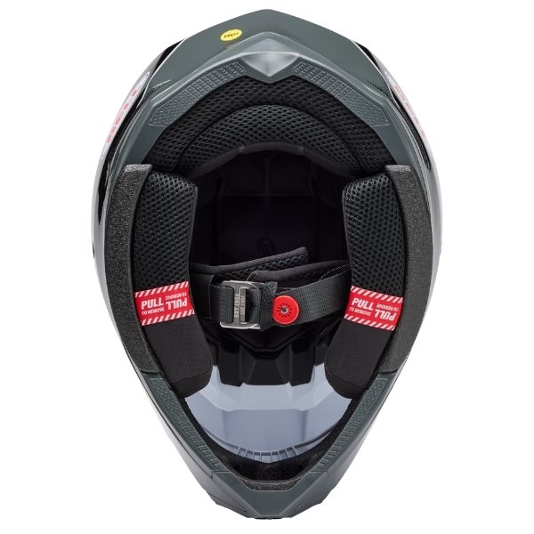 Image of Bell - Moto-10 Falcon MIPS Helmet | SKU 71740 | Colors: Red/White, White/Black, Orange/Blue | Sizes: XS to 2X | Available at BTO Sports