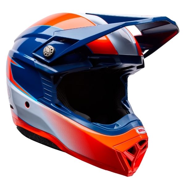 Image of Bell - Moto-10 Falcon MIPS Helmet | SKU 71740 | Colors: Red/White, White/Black, Orange/Blue | Sizes: XS to 2X | Available at BTO Sports